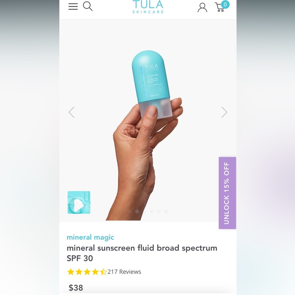 Tula Mineral Magic Sunscreen SPF 30